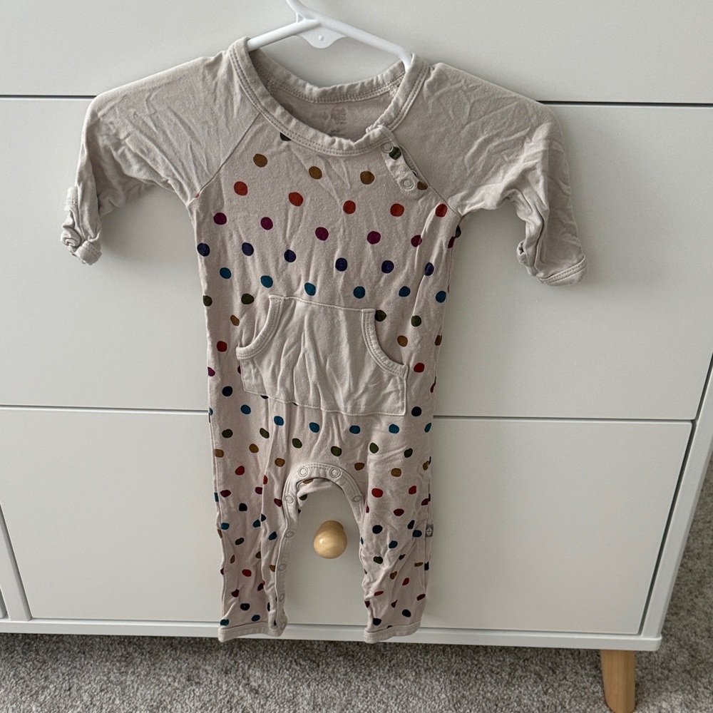 Kyte BABY Multicolor Polka Dot Kids One Piece